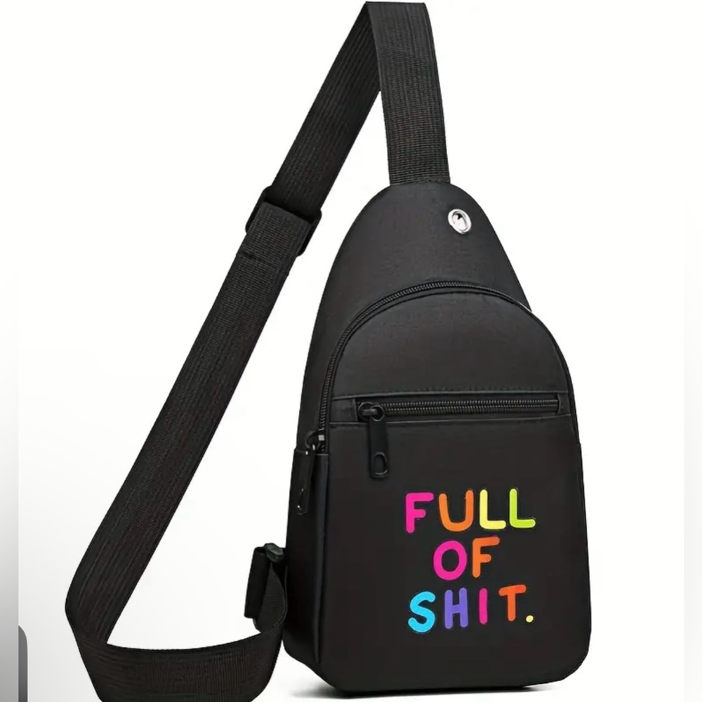 Adult Humor Nylon Sling Bag 🔥NWOT🔥
